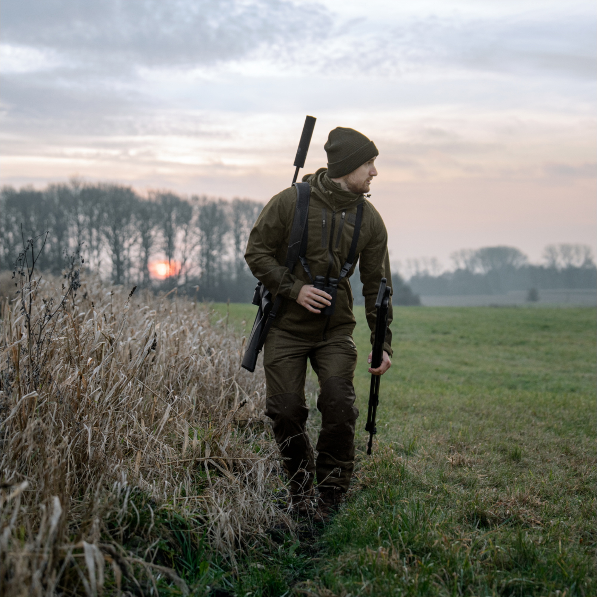 2026 Seeland Heren Quest Broek 408010015003 - Pine Green Melange